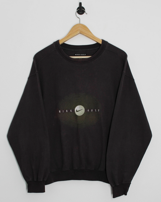 90s Nike Golf Spellout Heavyweight Crewneck Sweatshirt (S)