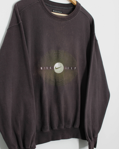 90s Nike Golf Spellout Heavyweight Crewneck Sweatshirt (S)