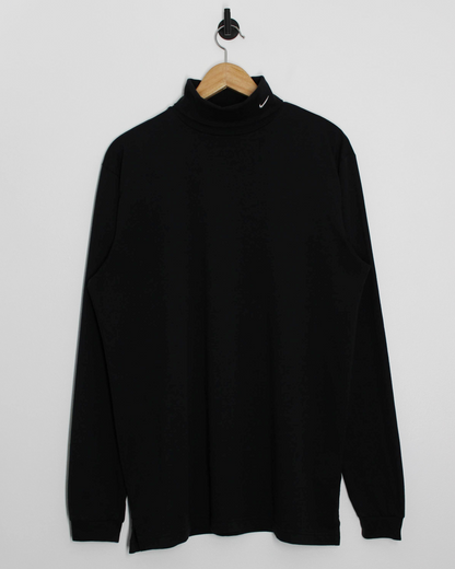 00s Nike Black Turtle Neck Golf Long Sleeve Top (L)