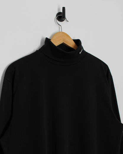 00s Nike Black Turtle Neck Golf Long Sleeve Top (L)