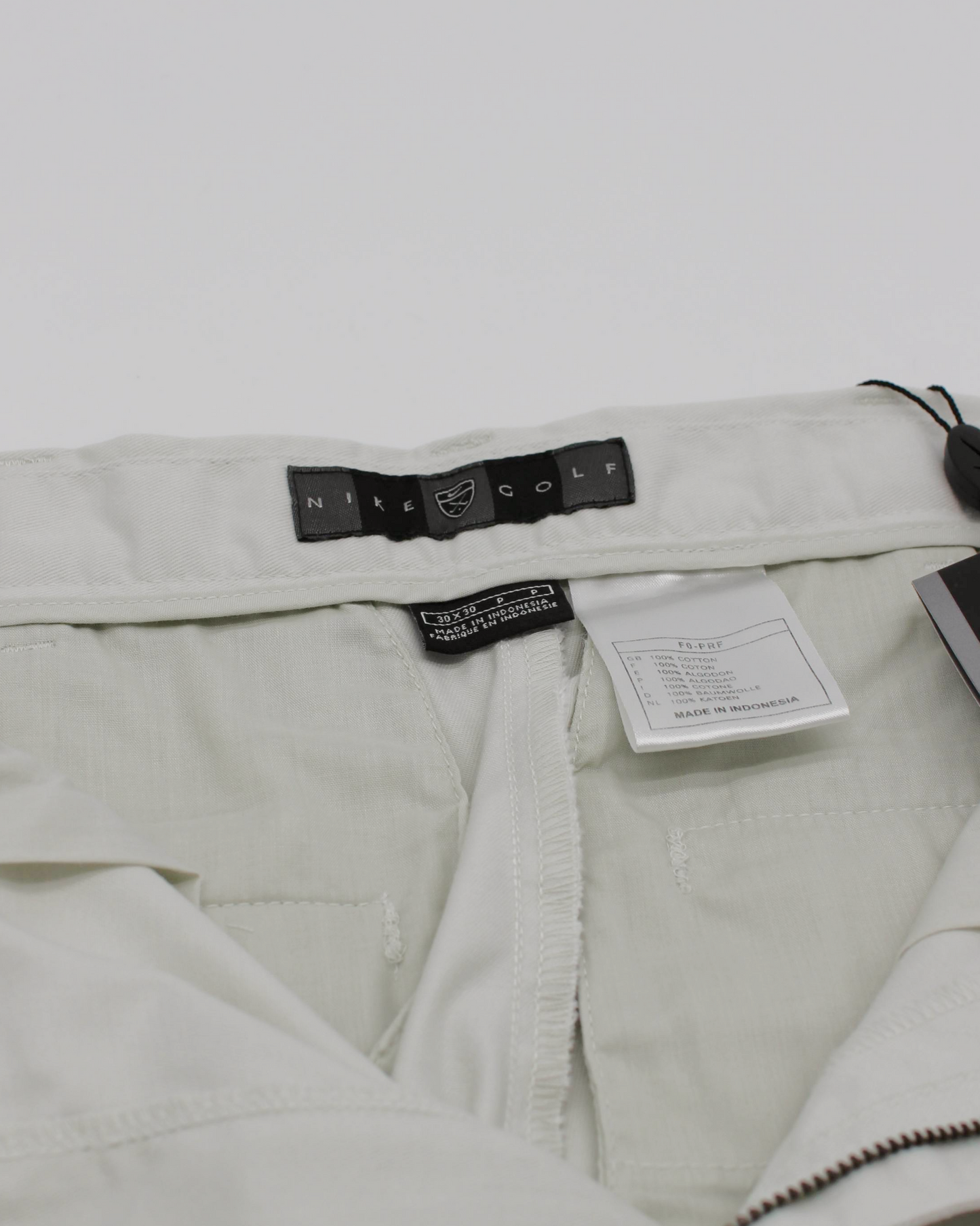 00s Nike Baggy Cream Pleated Trousers with Tags (30W 30L)