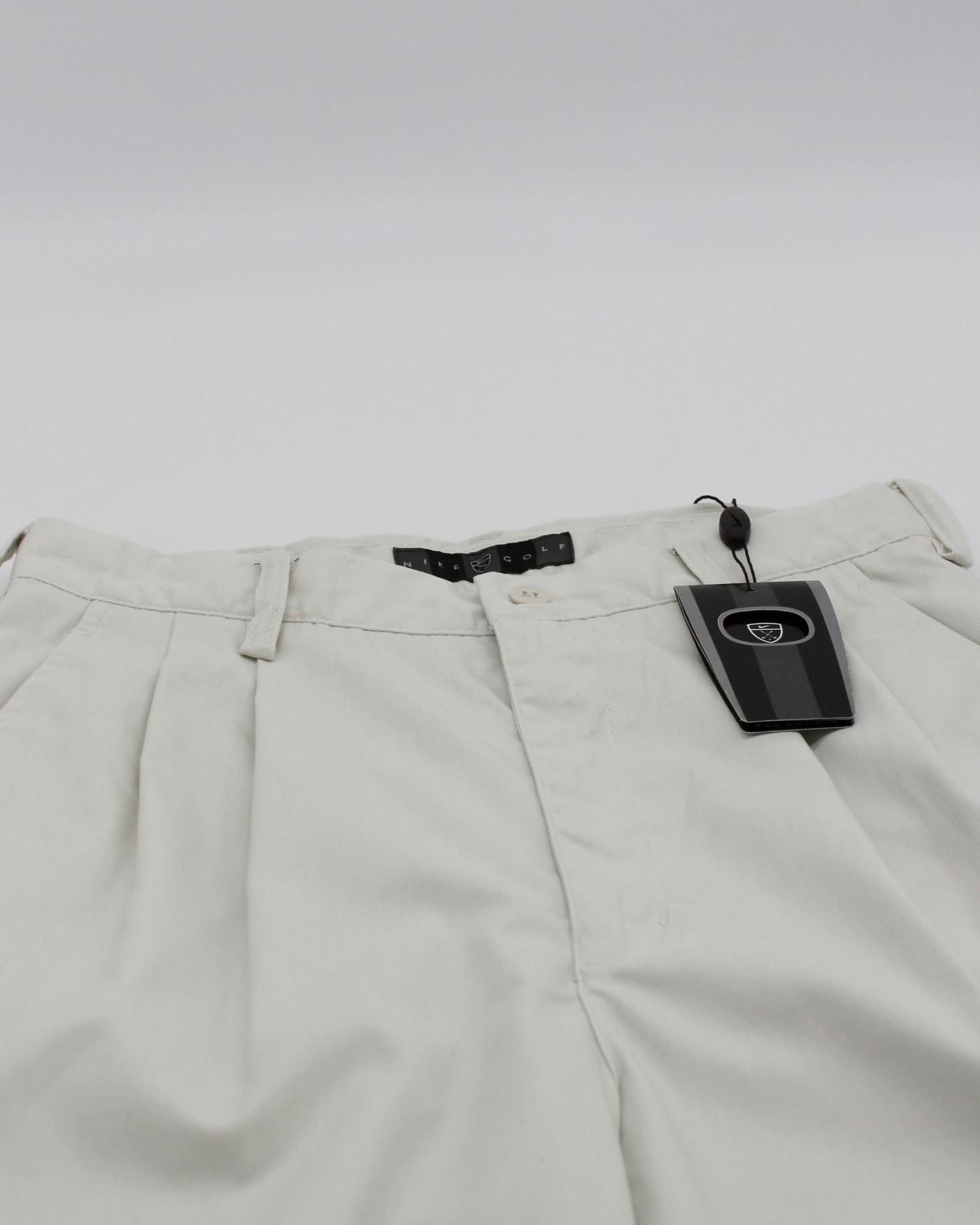 00s Nike Baggy Cream Pleated Trousers with Tags (30W 30L)