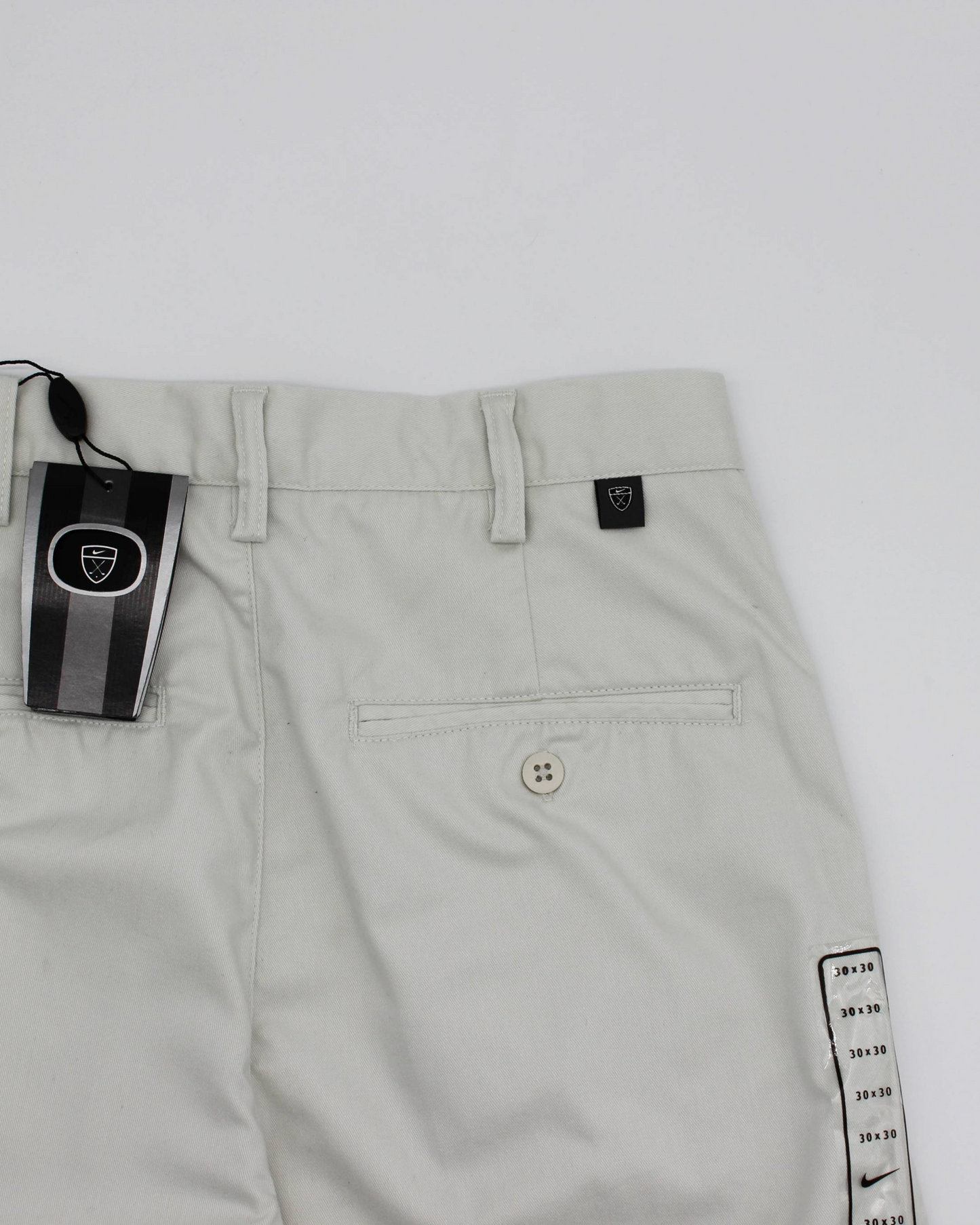 00s Nike Baggy Cream Pleated Trousers with Tags (30W 30L)