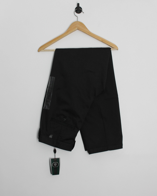 00s Nike Baggy Black Pleated Trousers with Tags (32W 32L)