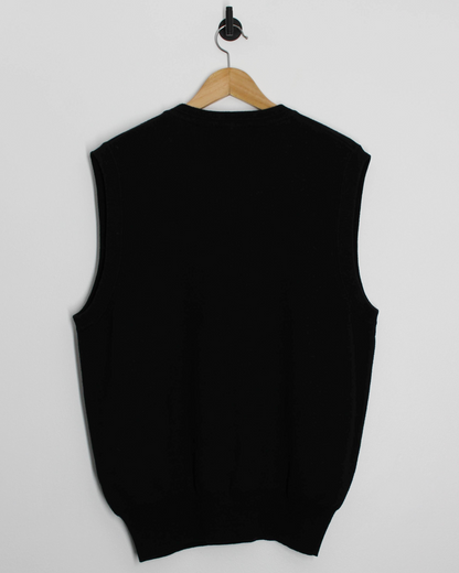 90s Mizuno Black/Khaki Golf Vest (L/XL)