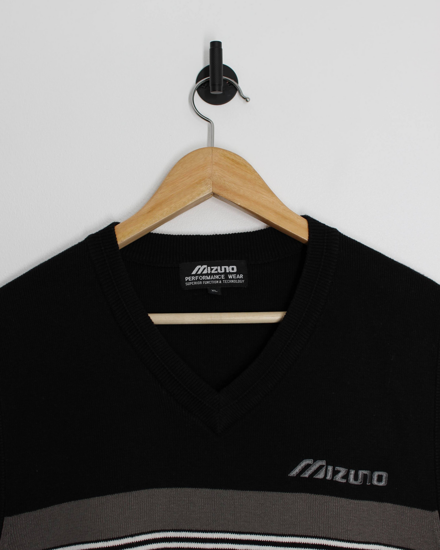 90s Mizuno Black/Khaki Golf Vest (L/XL)