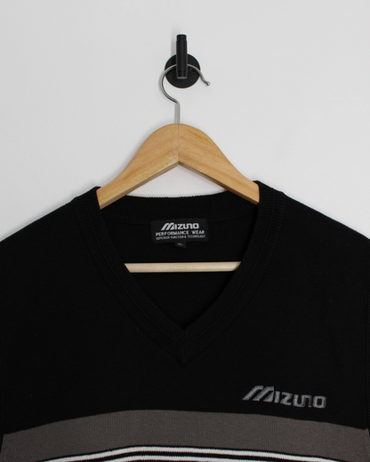 90s Mizuno Black/Khaki Golf Vest (L/XL)