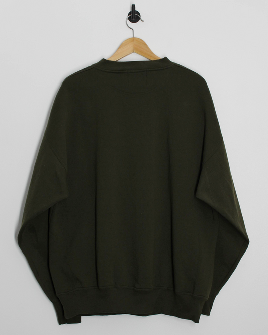 90s Pebble Beach Khaki Green Crewneck Sweatshirt (L)