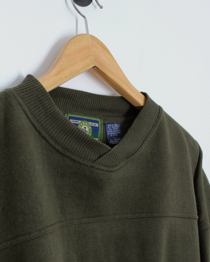 90s Pebble Beach Khaki Green Crewneck Sweatshirt (L)