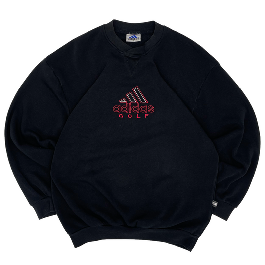 Adidas Black/Red Crewneck Jumper (M)