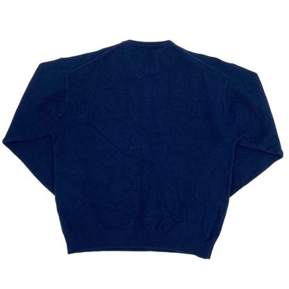 Nike Navy Lambswool Crewneck Jumper (L/XL)