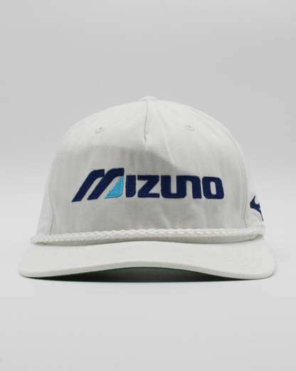 00s Mizuno White & Blue Rope Snapback Cap