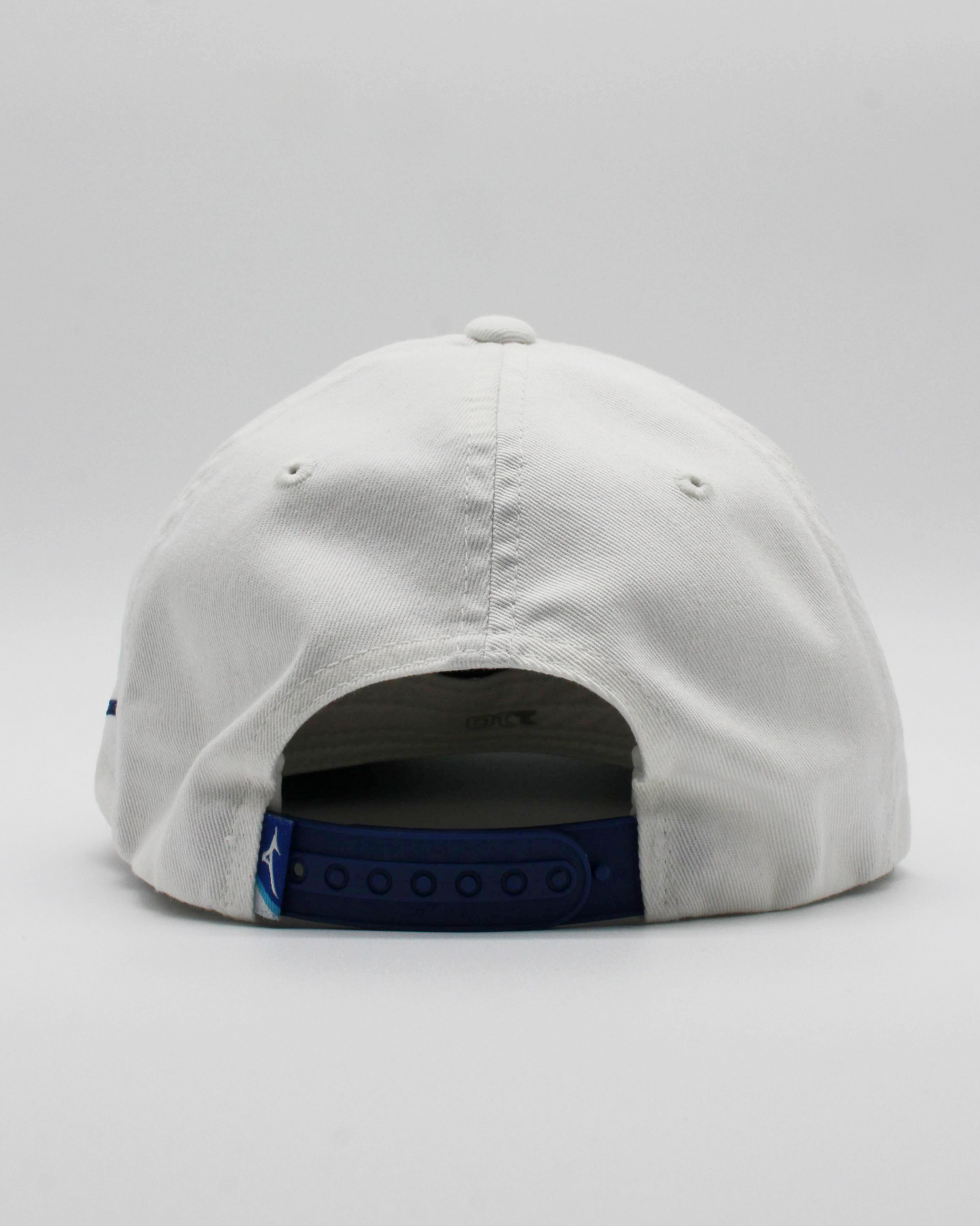 00s Mizuno White & Blue Rope Snapback Cap