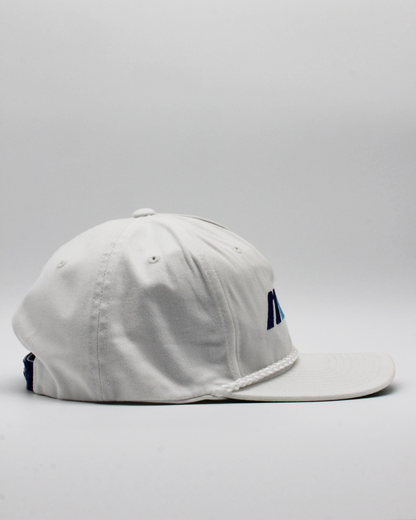 00s Mizuno White & Blue Rope Snapback Cap