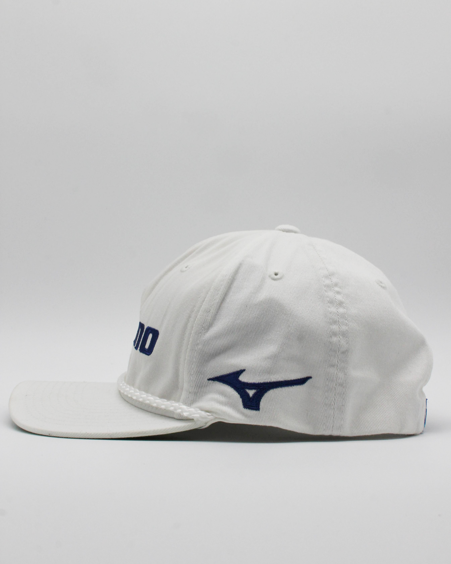 00s Mizuno White & Blue Rope Snapback Cap