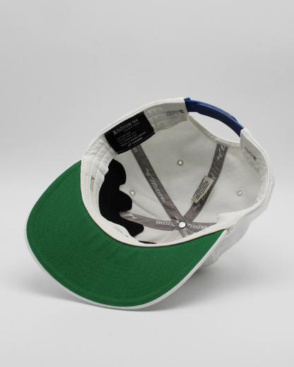 00s Mizuno White & Blue Rope Snapback Cap