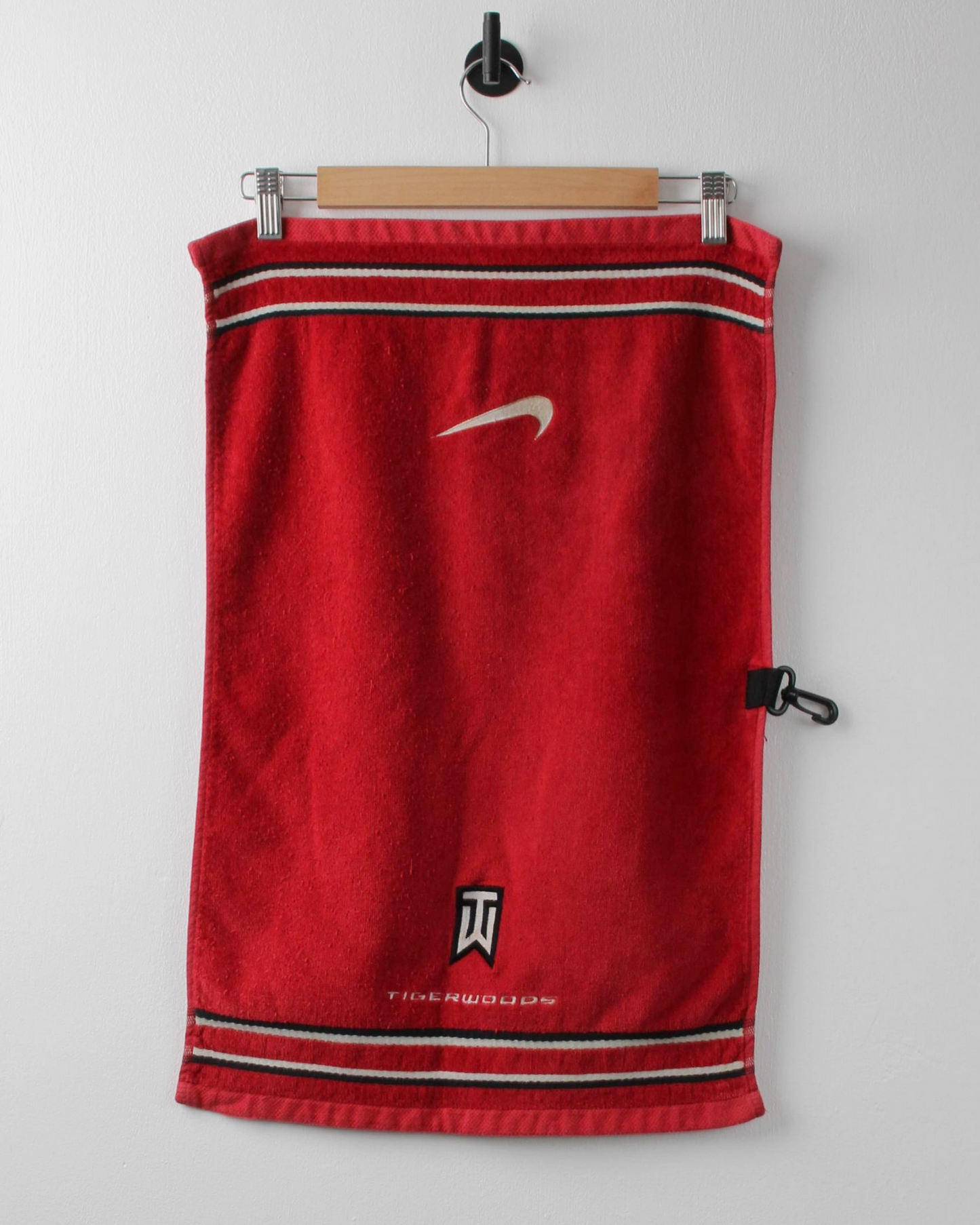 00s Nike Tiger Woods Red Golf Towel