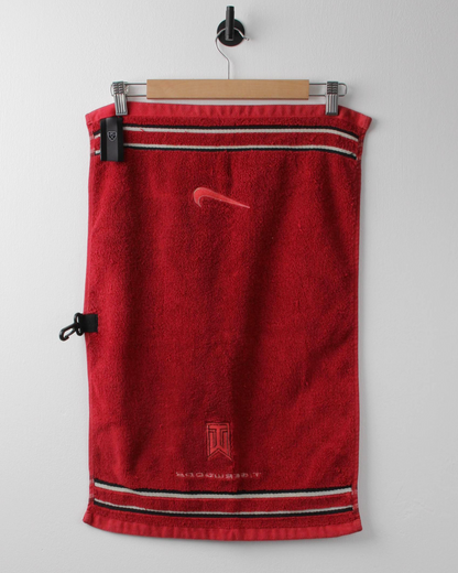 00s Nike Tiger Woods Red Golf Towel
