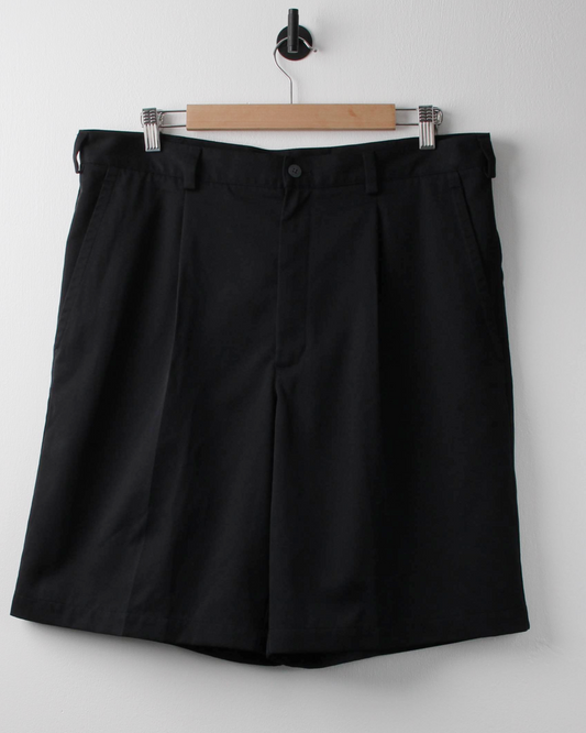 00s Nike Black Pleated Golf Shorts (36W)