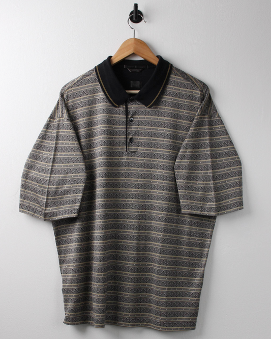 00s Nike Tiger Woods Abstract Pattern Polo (L)