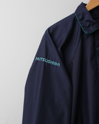 90s Mitsushiba Lightweight Navy Collared Windbreaker (L)