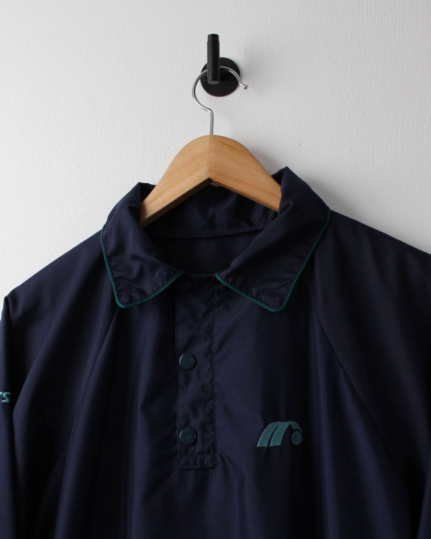 90s Mitsushiba Lightweight Navy Collared Windbreaker (L)