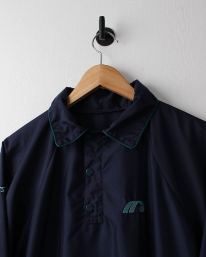 90s Mitsushiba Lightweight Navy Collared Windbreaker (L)