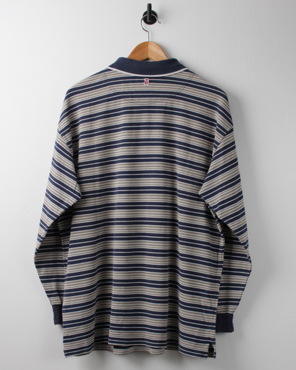 00s Nike Tiger Woods Striped Long Sleeve Polo (L)