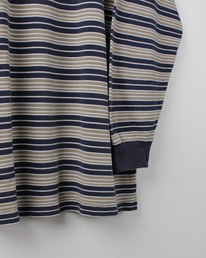 00s Nike Tiger Woods Striped Long Sleeve Polo (L)