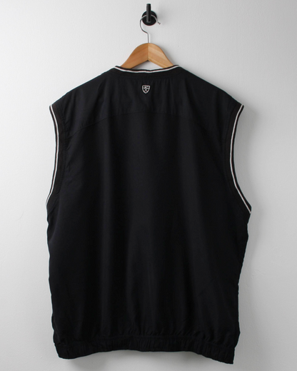 00s Nike Shield Logo Black Golf Vest (XL)