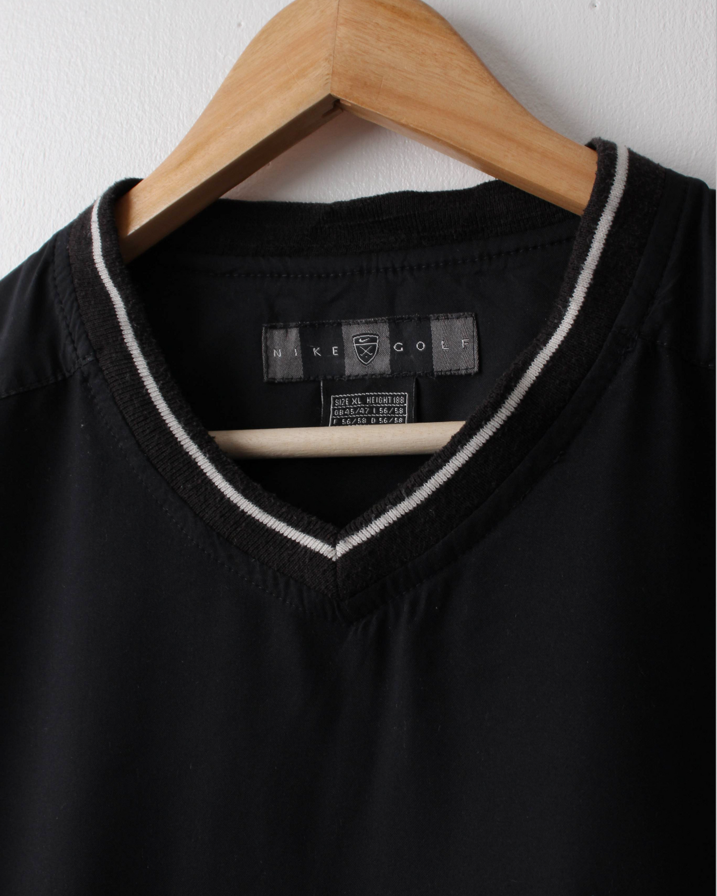 00s Nike Shield Logo Black Golf Vest (XL)