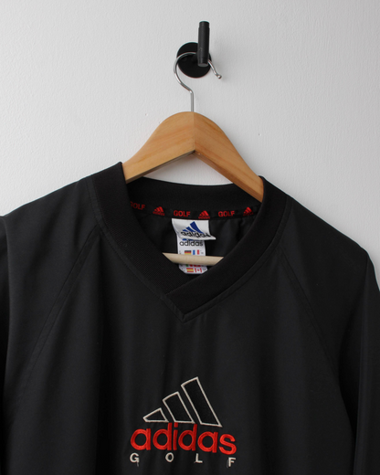00s Adidas Black & Red Lightweight Windbreaker (M)