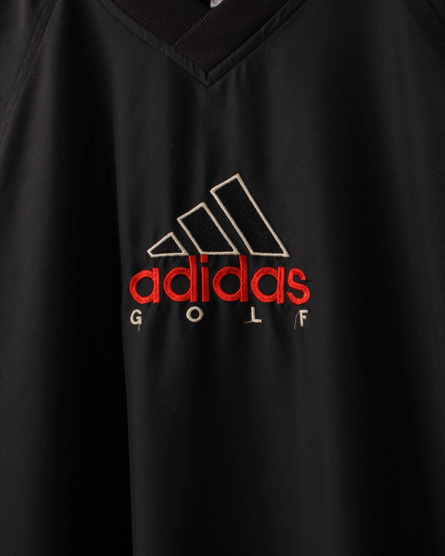 00s Adidas Black & Red Lightweight Windbreaker (M)