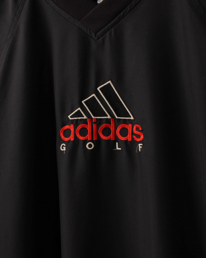 00s Adidas Black & Red Lightweight Windbreaker (M)