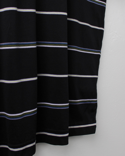 00s Nike Navy Striped Polo (M)