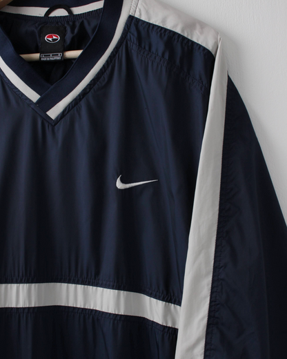 90s Nike Yin Yang Navy & White Lightweight Windbreaker (L)