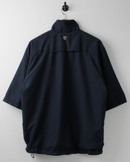 00s Nike Shield Logo Navy Short Sleeve Windbreaker (L)