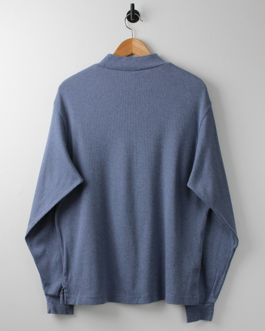 00s Nike Shield Blue Long Sleeve Mock Neck Golf Top (M)
