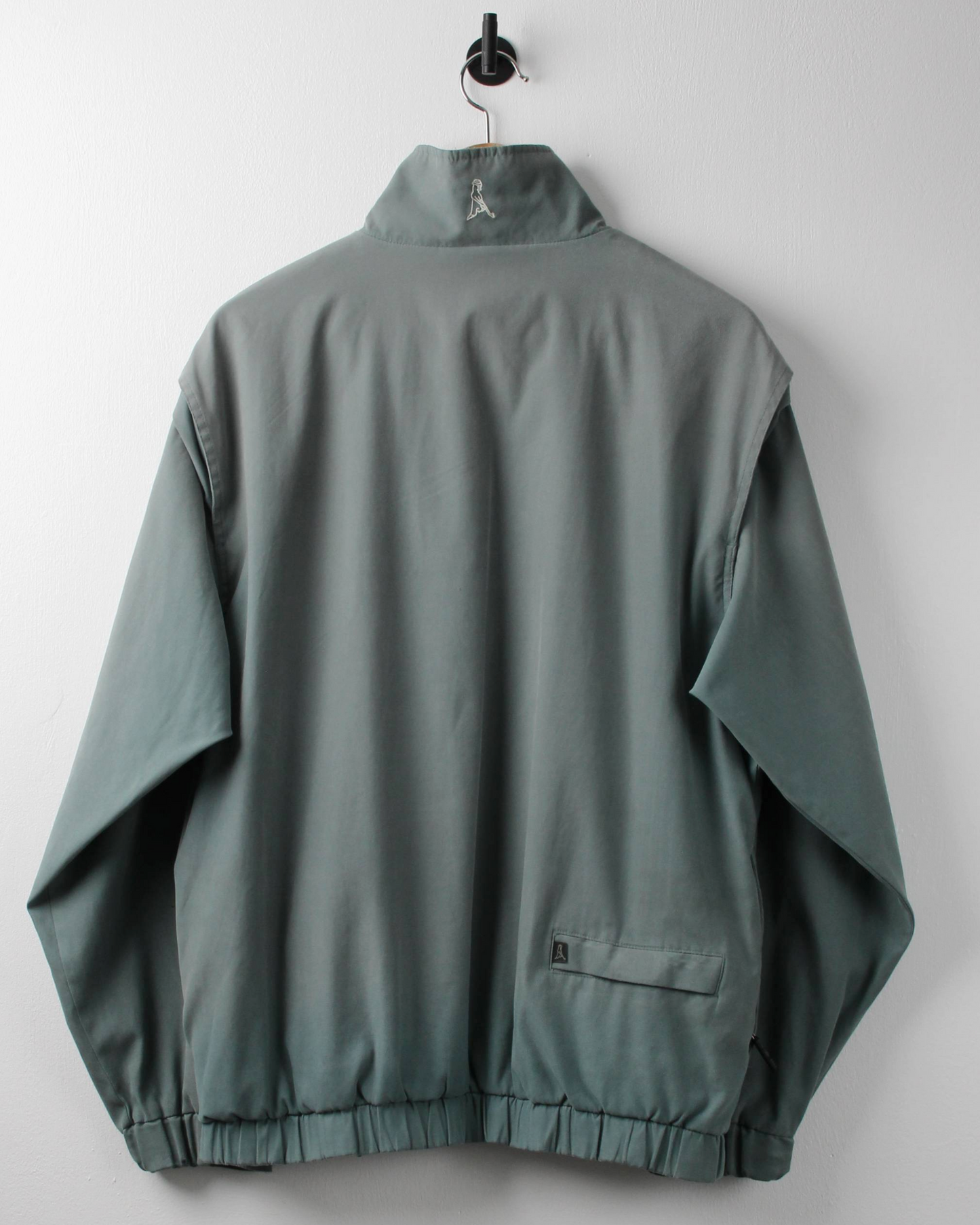 00s Ping ‘Mr Ping’ Logo Green Quarter Zip Windbreaker (M)