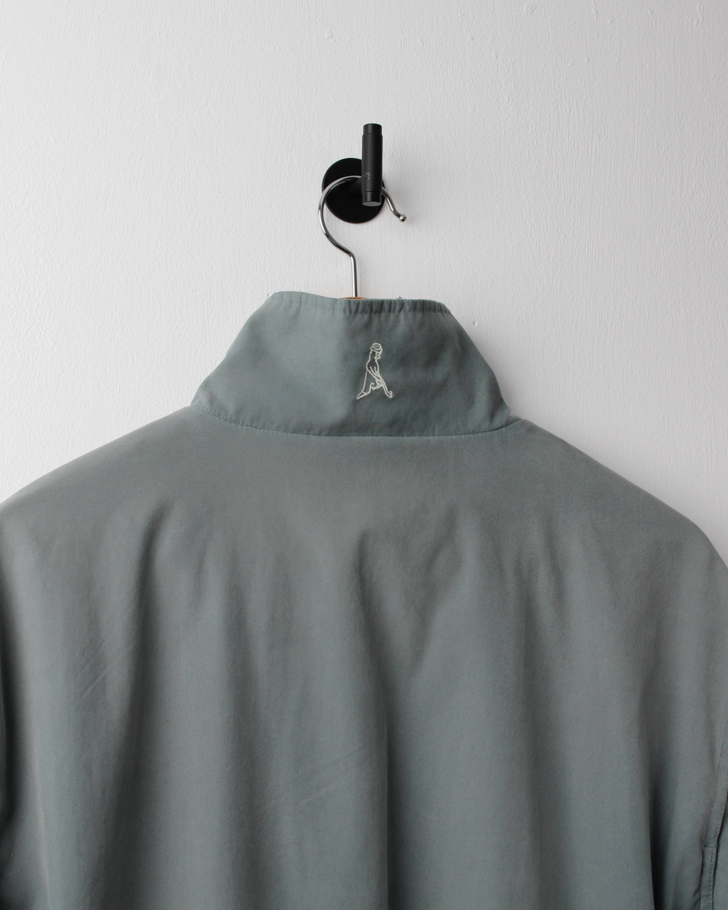 00s Ping ‘Mr Ping’ Logo Green Quarter Zip Windbreaker (M)