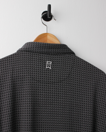00s Nike Tiger Woods Charcoal Geometric Polo (XL)