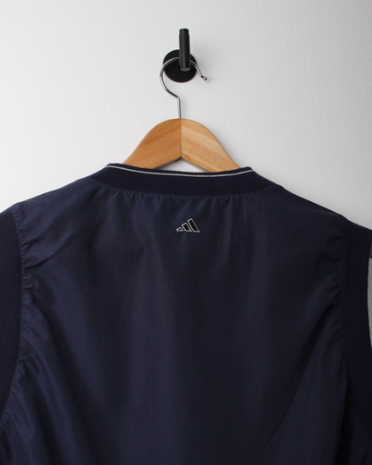 00s Adidas Navy Windbreaker Golf Vest (S)