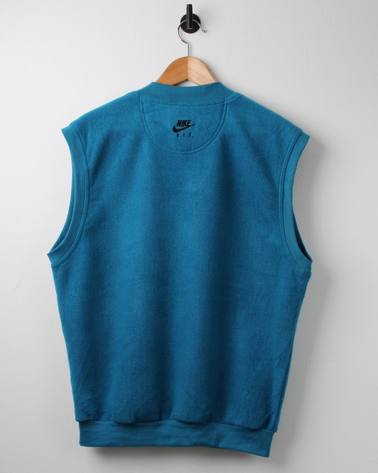 90s Nike FIT Blue Cotton Golf Vest (S)
