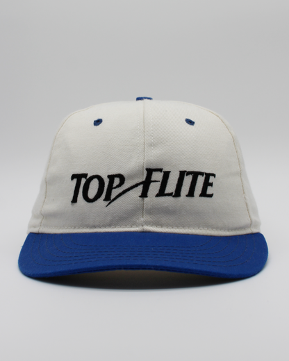 90s Top Flite White & Blue Cap