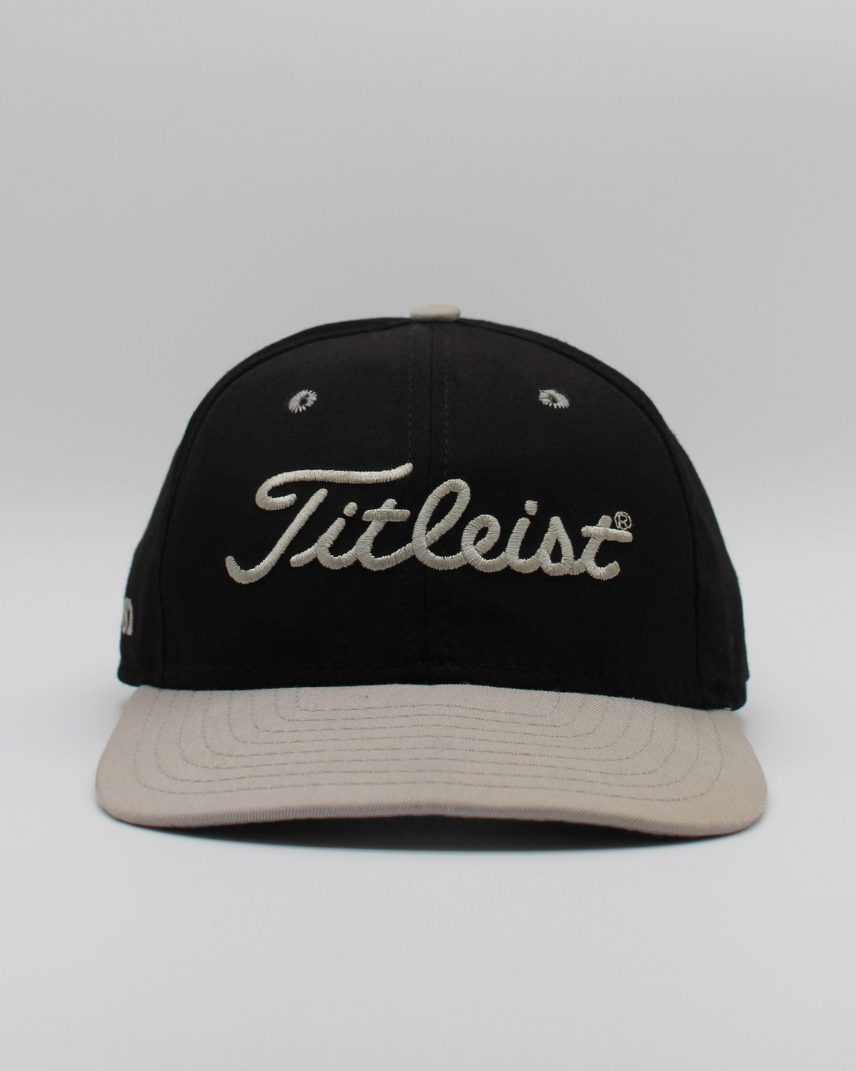 90s Titleist Black & Cream Strapback Cap