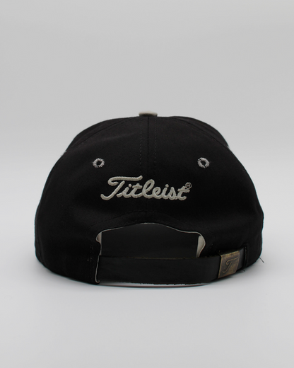 90s Titleist Black & Cream Strapback Cap