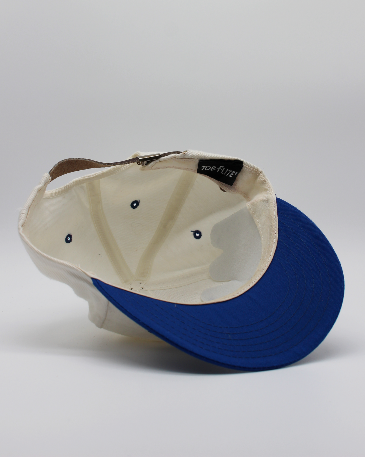 90s Top Flite White & Blue Cap
