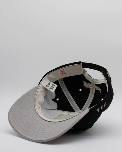 90s Titleist Black & Cream Strapback Cap