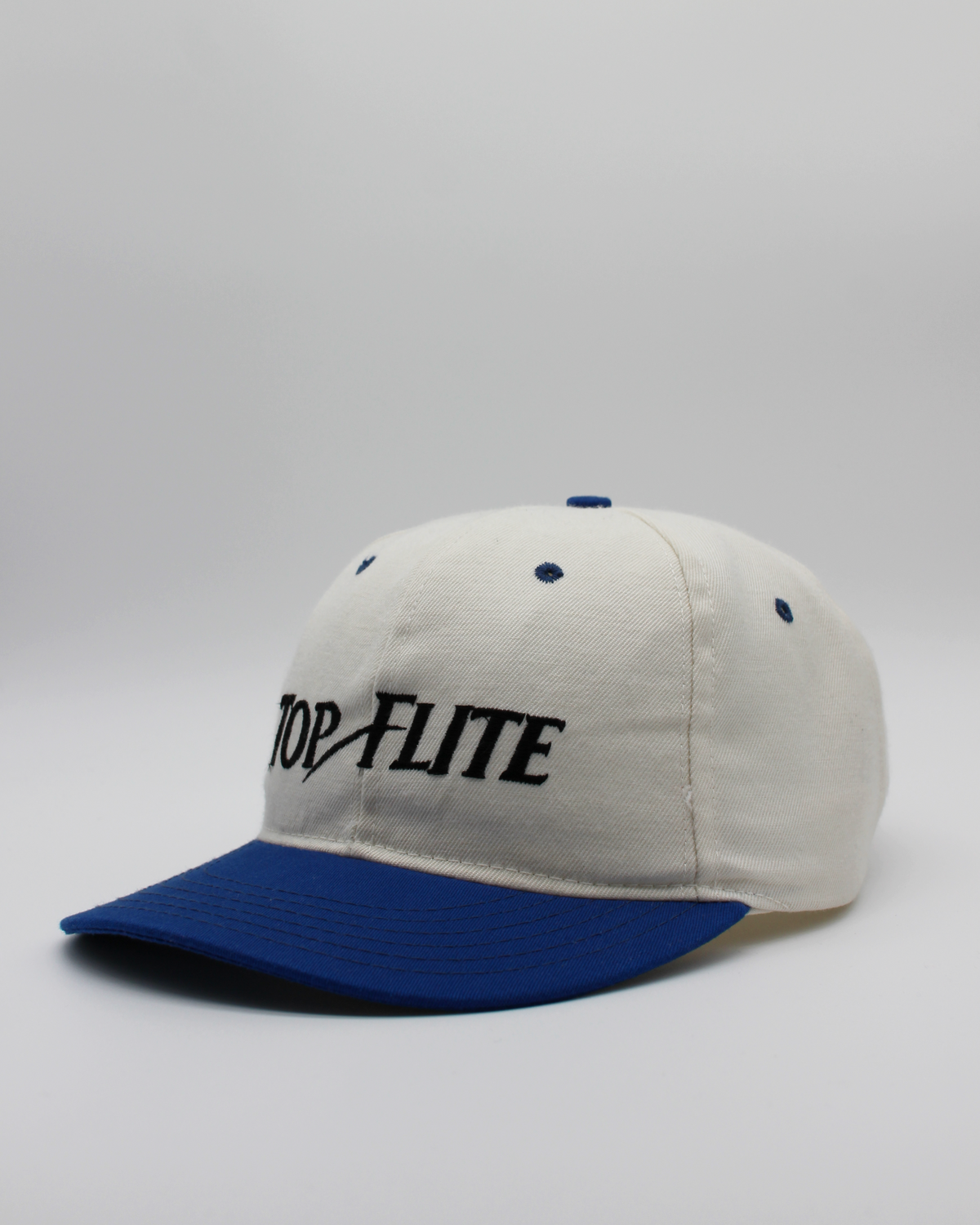 90s Top Flite White & Blue Cap