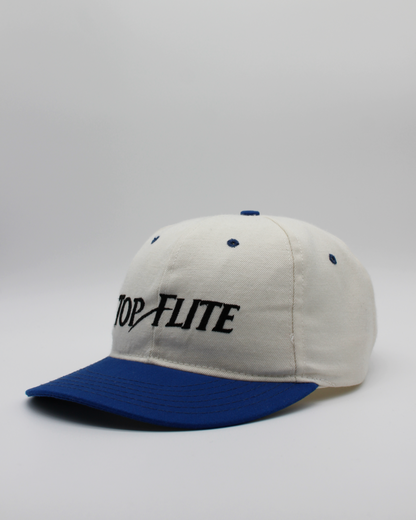 90s Top Flite White & Blue Cap